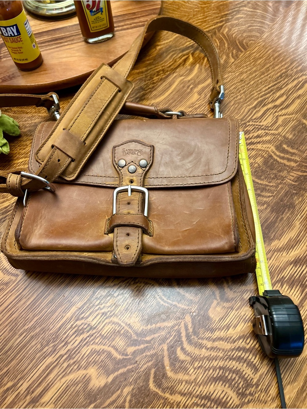 Saddleback leather Satchel in Tobacco Color
